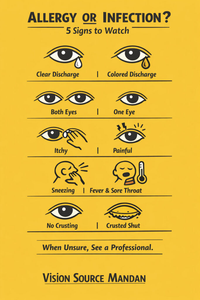 Allergy vs infection A visual guide - Vision Source Mandan