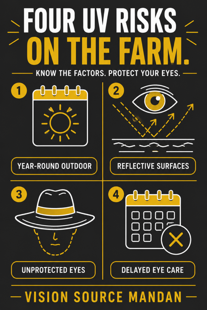 What Farmers and Ranchers Need to Know About UV Damage and Cataracts - Vision Source Mandan